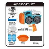 آلة مسدس منفاخ فقاعات 139 فقاعة