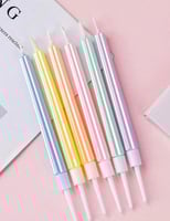 6 شموع ملونة بشكل مميز