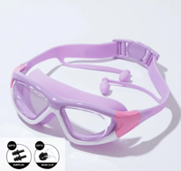 نظارات سباحة + مشبك انف + سدادة اذن