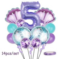 مجوعة بالونات حسب العمر من حورية البحر