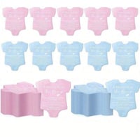 20 منديل لحفلات كشف نوع الجنين على شكل بدلة