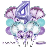 مجوعة بالونات حسب العمر من حورية البحر