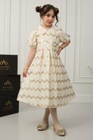 فستان جود الأنيق دانتيل تطريز ذهبي فاخر .. فستان ب...