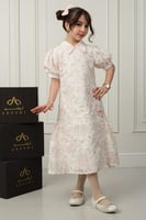 فستان ليلى الأنيق من الدانتيل المطرز .. فستان بنات...