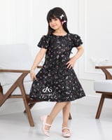 فستان بناتي سهره من خامة التفته الفرنسي عليها تطري...