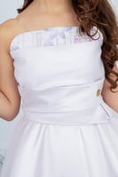 فستان تفتة روسي موف فاتح للسن المحير