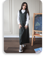 مريول بناتي متوسطة سادة