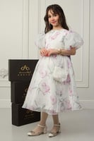 فستان راما الأنيق أورجينزا أوف وايت مشجر .. فستان...