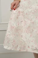 فستان ليلى الأنيق من الدانتيل المطرز .. فستان بنات...