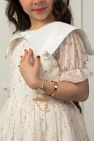 فستان فكتوري شيفون مطرز فاخر .. فستان بناتي