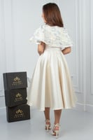 فستان سهرة للسن المحير ميكادو بيج