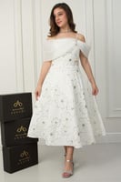 فستان ليان أوف شولدر راقي .. فستان السن المحير