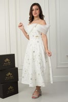 فستان ليان أوف شولدر راقي .. فستان السن المحير