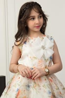 فستان ياسمين أورجينزا مشجر راقي .. فستان بناتي