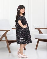 فستان بناتي سهره من خامة التفته الفرنسي عليها تطري...