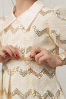 فستان جود الأنيق دانتيل تطريز ذهبي فاخر .. فستان ب...