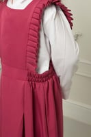 مريول بناتي للابتدائية كسرات على الجوانب