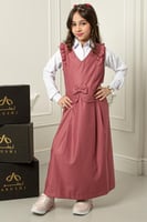 مريول بناتي للابتدائية كرانيش على الاكتاف