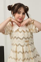 فستان جود الأنيق دانتيل تطريز ذهبي فاخر .. فستان ب...