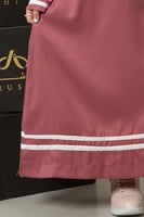 مريول بناتي للابتدائية خطين أبيض