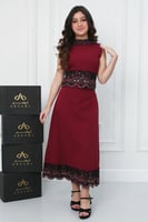 طقم نورا الفاخر باربي عودي مطرز .. فستان السن المح...