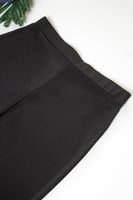 بنطلون نسائي أسود كلاسيكي سادة