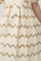 فستان جود الأنيق دانتيل تطريز ذهبي فاخر .. فستان ب...