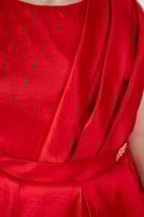 فستان سهره بناتي تفته انيقه لون احمر