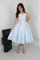 فستان سن محير سماوي ميكادو مطرز