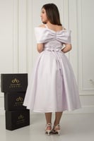 فستان تالا الأنيق أوف شولدر تفتة روسي ناعم .. فستا...