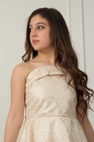 فستان لانا الراقي دانتيل مطرز .. فستان السن المحير