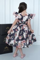 فستان الجوهرة تفتة روسي مشجر .. فستان بناتي