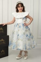 فستان هديل أورجينزا مشجر مع فصوص لول راقي .. فستان...