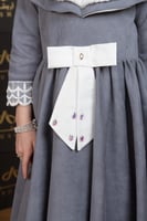 فستان بناتي شتوي رمادي داكن