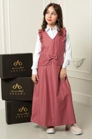 مريول بناتي للابتدائية كرانيش على الاكتاف