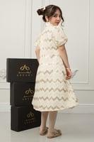 فستان جود الأنيق دانتيل تطريز ذهبي فاخر .. فستان ب...