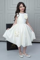 فستان لجين الأنيق سكري تفتة سيلا .. فستان بناتي