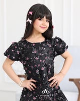 فستان بناتي سهره من خامة التفته الفرنسي عليها تطري...