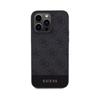 Guess كفر ايفون 15 برو جلدي أسود