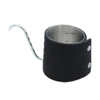 إبريق ترشيح قهوة 200 مل من الستانلس ستيل بعازل جلد...