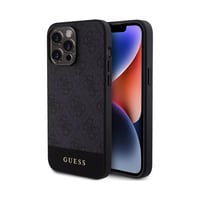 Guess كفر ايفون 15 برو جلدي أسود