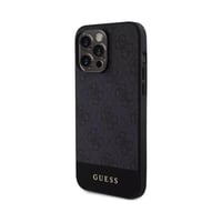 Guess كفر ايفون 15 برو جلدي أسود