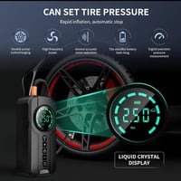 دينكس - بطارية متنقلة 6000 ملي امبير مع منفاخ هواء