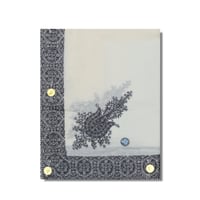 شال كشميري شتوي مطرز رمادي