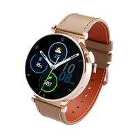 ساعة ذكية مميزة للنساء مقاس 38 شاشة اموليد مع 3 اس...