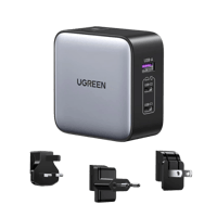 يوجرين شاحن سريع بتقنية الجان 65 واط (3 منافذ)