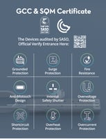 توصيلة كهربائية 3 متر 3 مقابس ومنفذين USB ومنفذ PD...