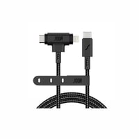 كيبل قماش من جودا 2 في 1 تايب سي الى تايب سي و لاي...