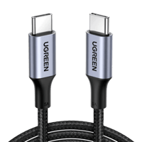 يوجرين كابل تايب سي من الألومنيوم مع غطاء مضفر بطو...