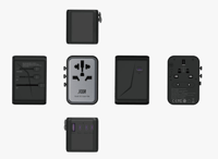 فيش دولي من جودا بقوة 70 واط وبـ5 منافذ 1 USB و 4...